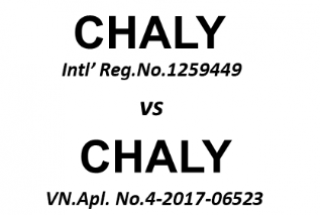 Applied-for mark “CHALY” is being opposed